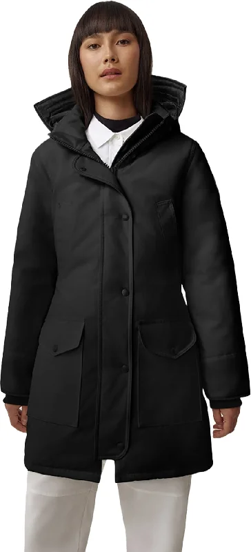 women's trench coats with double-breasted closuresTrillium Black Label No Fur Parka - Women's|-|Parka Trillium Black Label sans fourrure - Femme