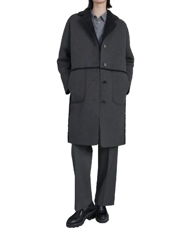 women's coats designed for layeringRosemead Coat In Charcoal