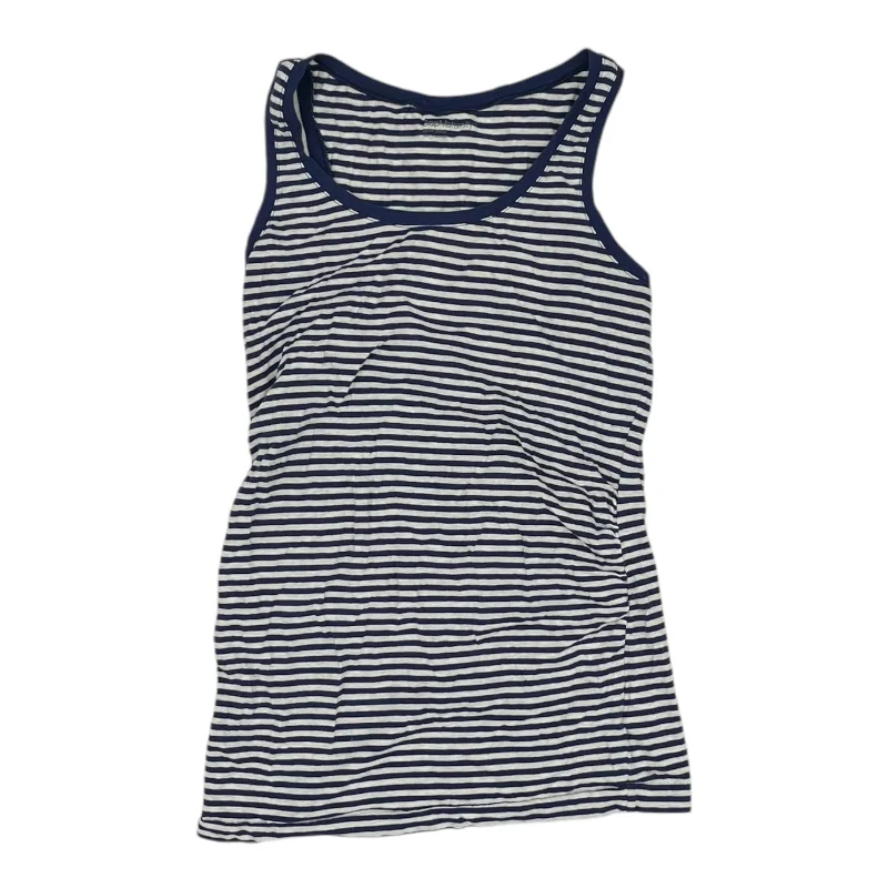 Mat Tank Top By Gap In Blue & White, Size:S