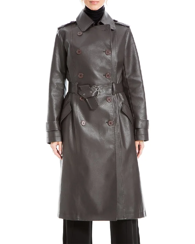 women's peacoats with functional button-down collarsMax Studio Trench Coat