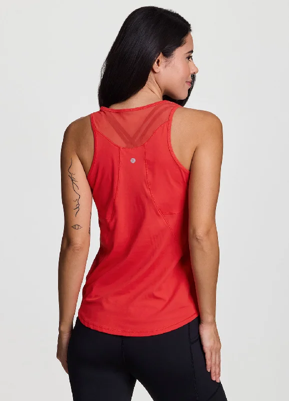 Polka dot women's topsExtra Mile Mesh Tank