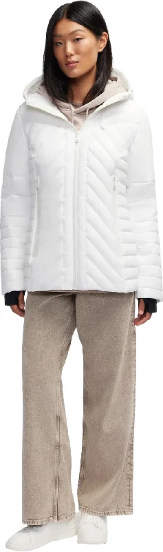 women's coats with detachable linings for versatile wearEsmay Lightweight Mixed Media Quilted Packable Puffer Jacket - Women's|-|Manteau matelassé léger et compressible en matériaux assortis Esmay - Femme