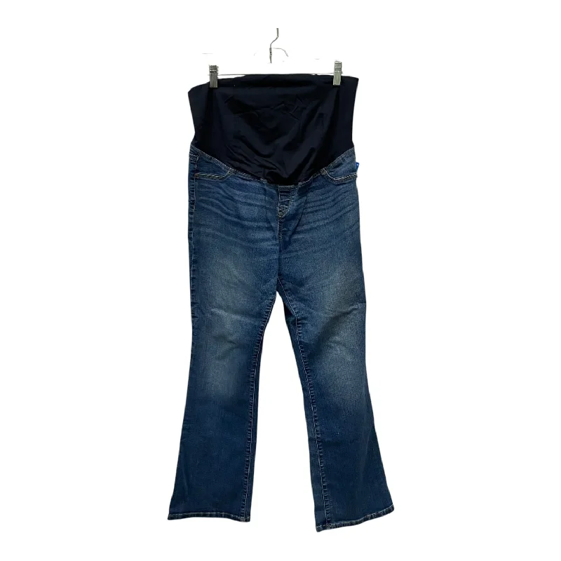 Mat Jeans By Isabel Maternity In Blue Denim, Size:12