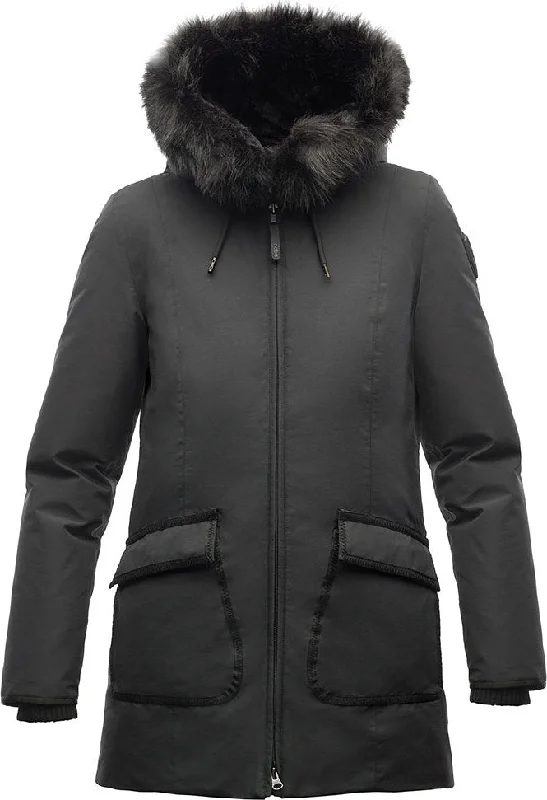 women's peacoats with contrast stitching for added depthMindy Basic Down Parka - Women's|-|Parka en duvet Mindy - Femme