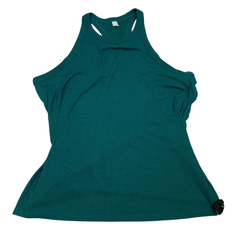 Sheer women's topsAthletic Tank Top By Old Navy In Green, Size: 3x