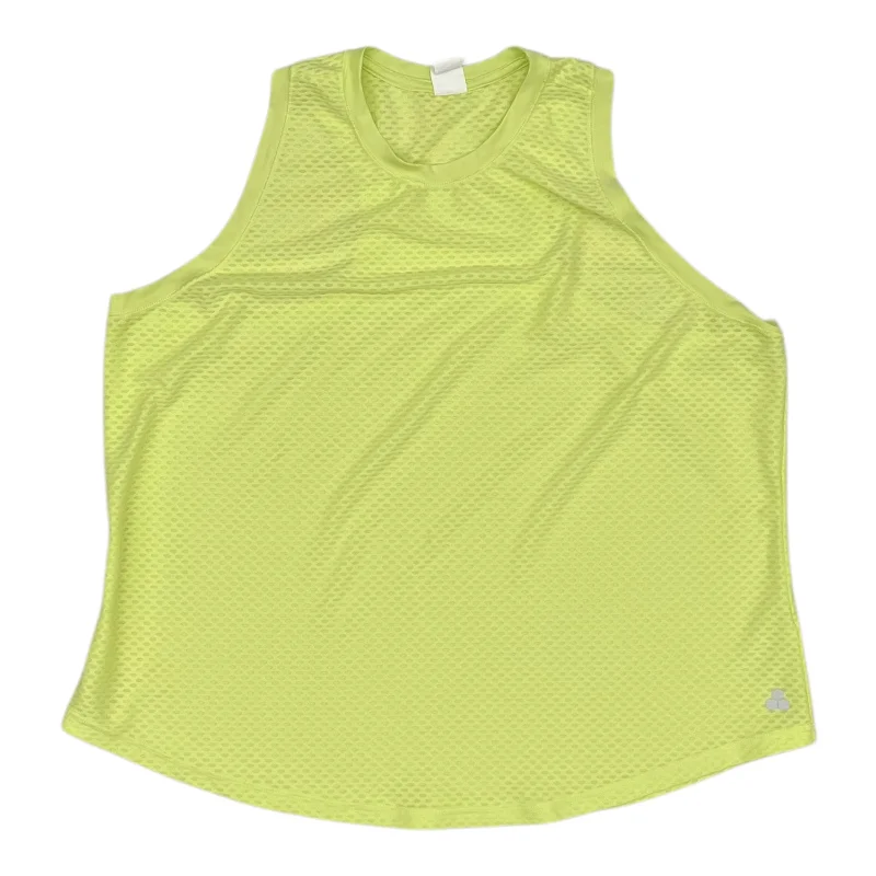 Turtleneck women's topsAthletic Tank Top By Tek Gear In Yellow, Size:Xxl