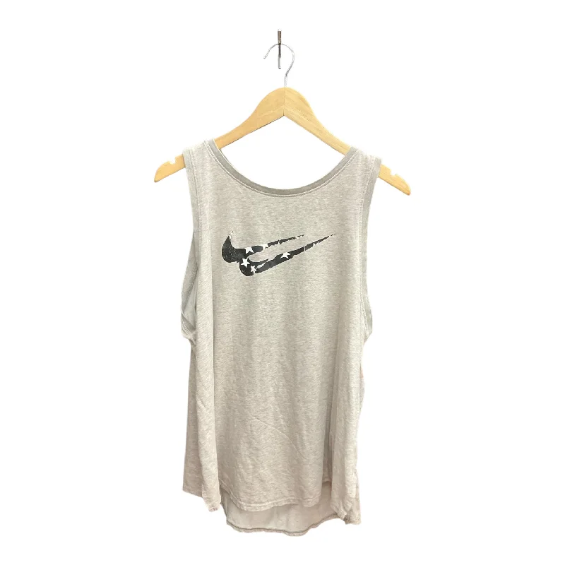 UV-protective women's topsAthletic Tank Top By Nike Apparel In Grey, Size: 1x