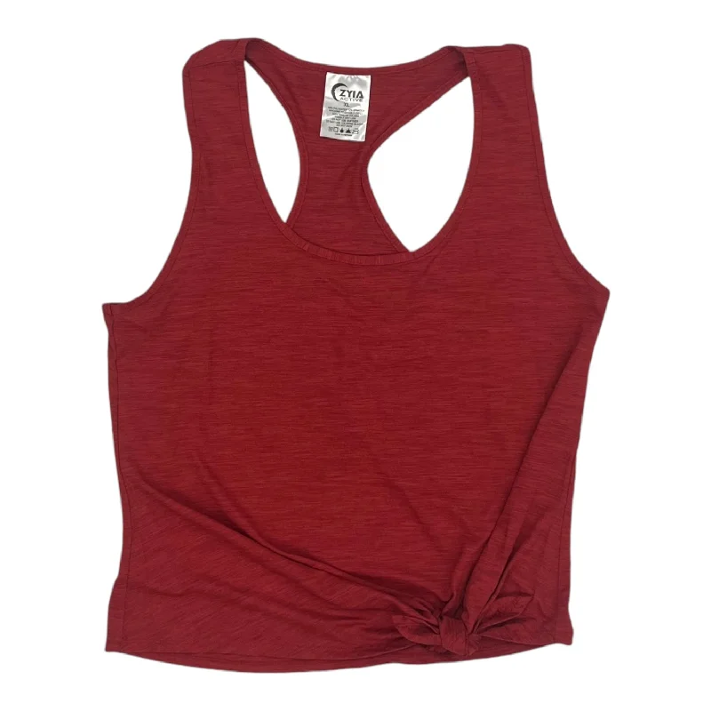 Neon women's topsAthletic Tank Top By Zyia In Red, Size:Xl