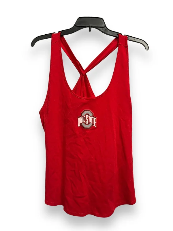 Suede women's topsAthletic Tank Top By Clothes Mentor In Red, Size: Xl