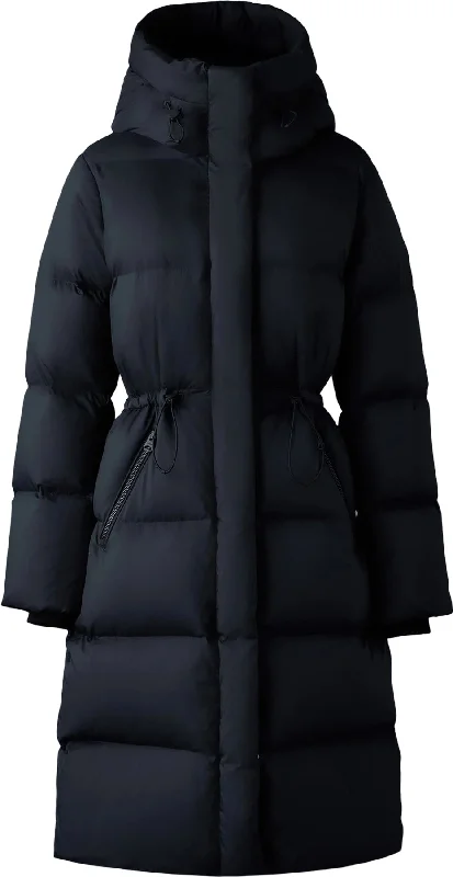 elegant women's fur coatsIshani-SW Softwash Long Down Coat with Hood - Women's|-|Manteau long en duvet en tissu froissé doux avec capuchon Ishani-SW - Femme