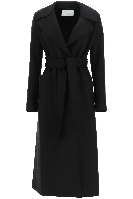 women's leather coats for winterHarris Wharf London Women's Long Coat In Pressed Wool