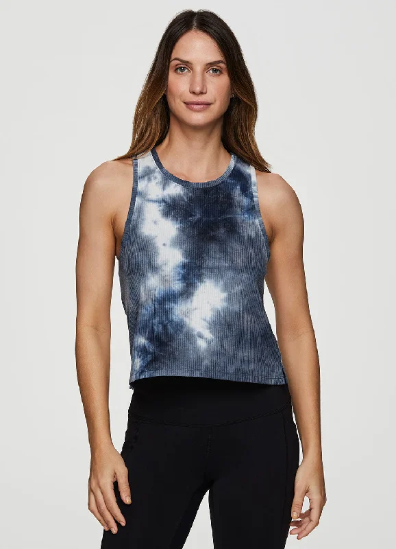 Running women's topsZen Ribbed Tie Dye Tank