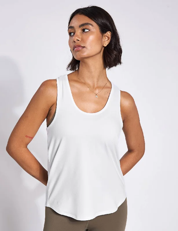 Halter neck women's topsReSet Relaxed Tank - White