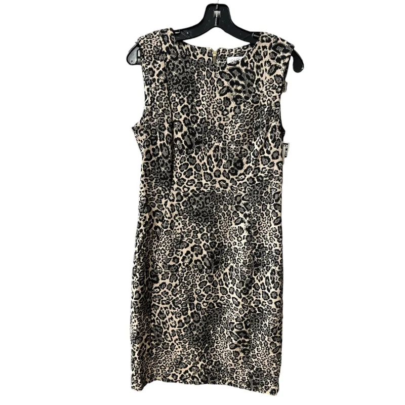 High-neck dresses for womenDress Work By Calvin Klein In Leopard Print, Size: 10