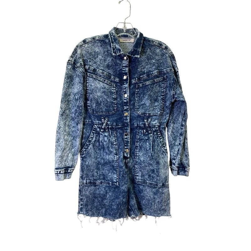 Statement dresses for making a fashion statementRomper By Mebon In Blue Denim, Size:S