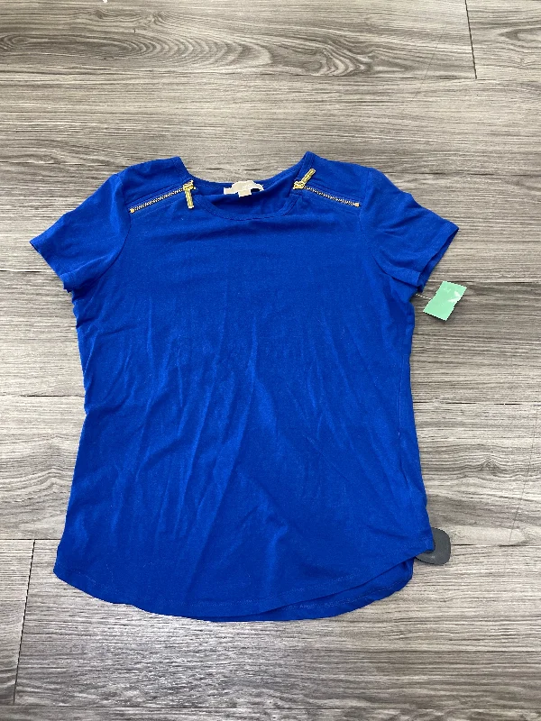 Cropped women's topsBlue Top Short Sleeve Michael Kors, Size L