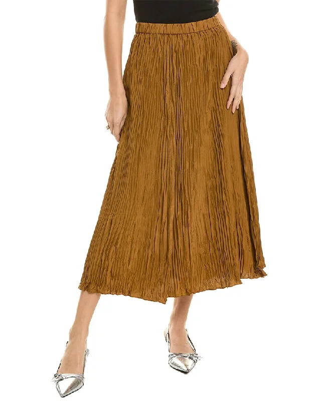 Casual chic women's bottomsEILEEN FISHER Pleated Silk Skirt