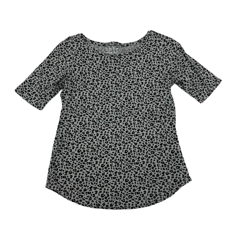 Spring women's topsGrey Top Short Sleeve Loft, Size S