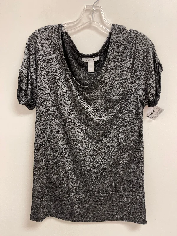 Statement women's topsGrey Top Short Sleeve White House Black Market, Size S