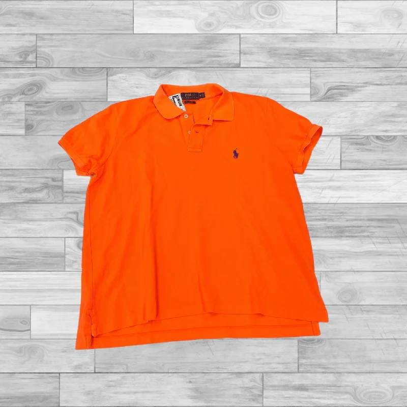 Sustainable women's topsOrange Top Short Sleeve Polo Ralph Lauren, Size Xl