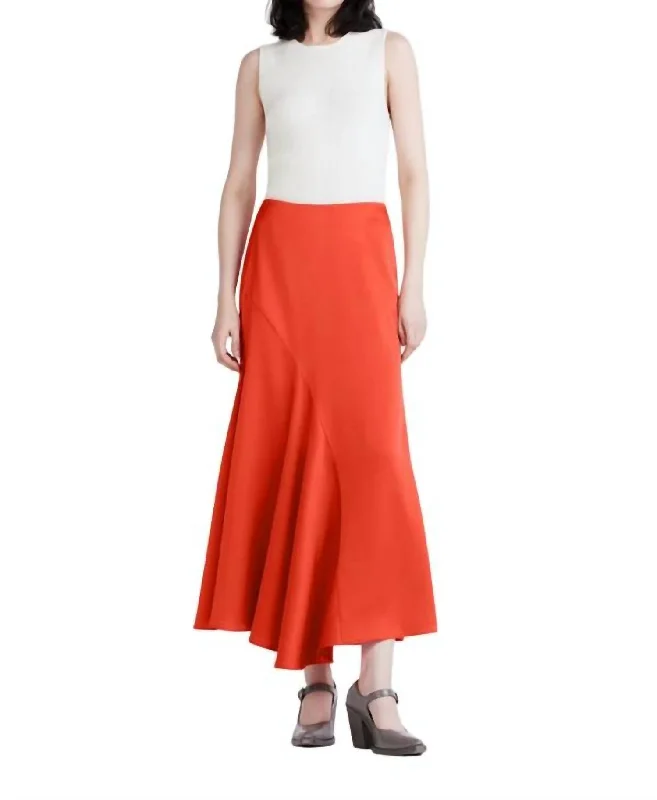 Bubble women's skirtsPaulette Flared Midi Skirt In Sunset