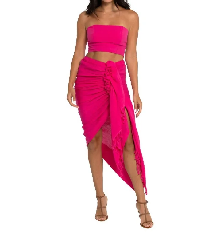 Women's casual bottomsTulum Skirt In Fuchsia