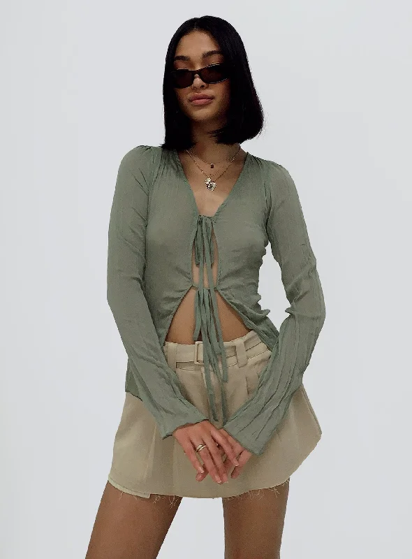 Chunky knit women's topsDarlah Long Sleeve Top Sage