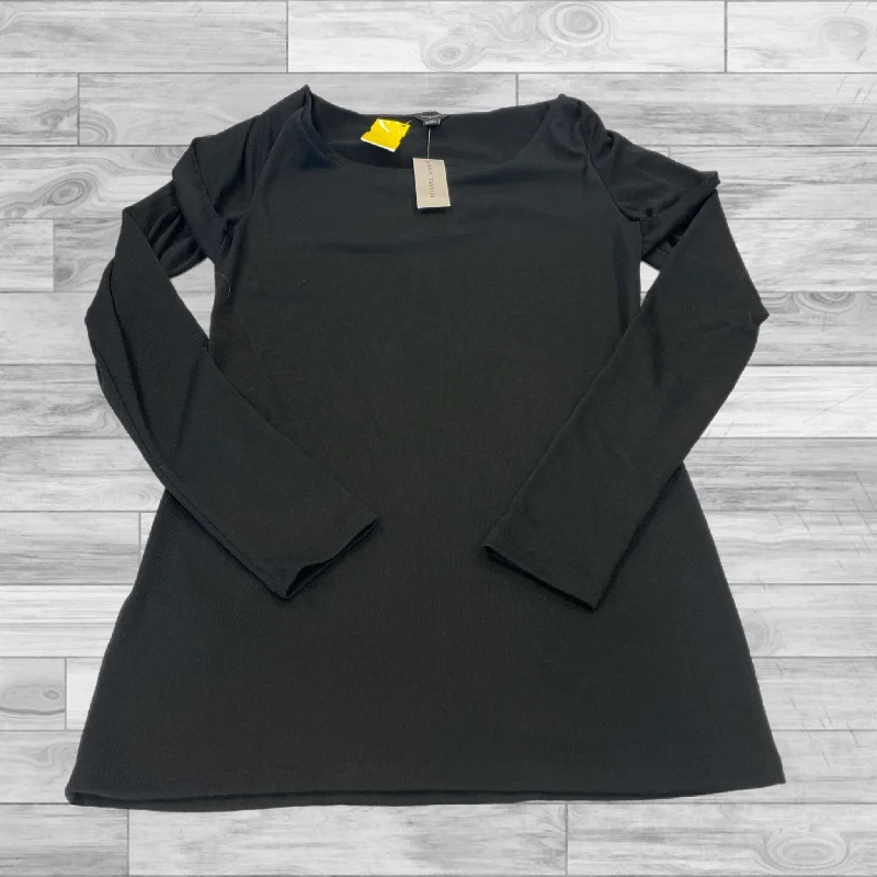 Wrinkle-resistant women's topsTop Long Sleeve By Ann Taylor In Black, Size: M