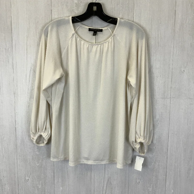 Summer women's topsTop Long Sleeve By Banana Republic In Cream, Size: Xs