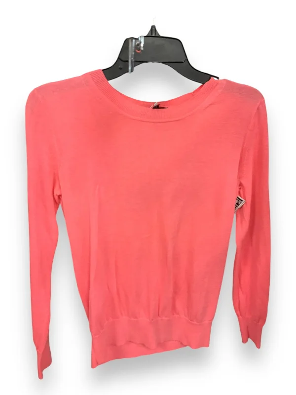 Lace-up women's topsTop Long Sleeve By J. Crew In Coral, Size: Xs