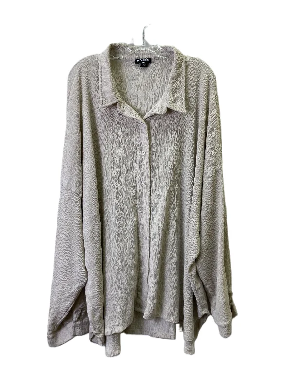 Athletic women's topsTop Long Sleeve By Pretty Little Thing In Taupe, Size: 4x