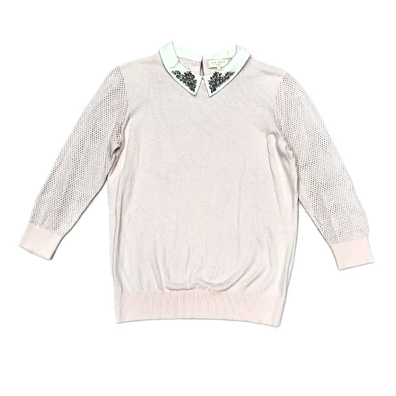 Handmade women's topsTop Long Sleeve By Ted Baker In Pink, Size: M