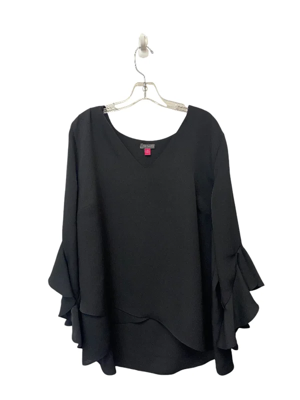 Spaghetti strap women's topsTop Long Sleeve By Vince Camuto In Black, Size: 2x