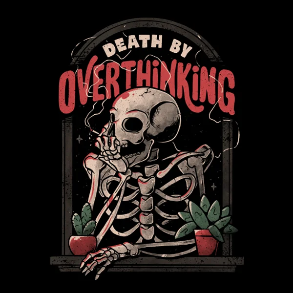 Lightweight women's tops'Death By Overthinking' Shirt