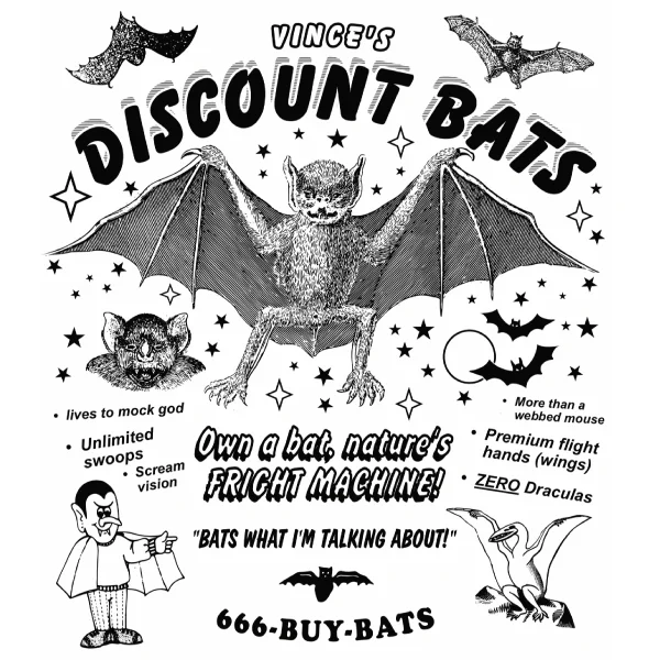 Metallic women's tops'Discount Bats' Shirt