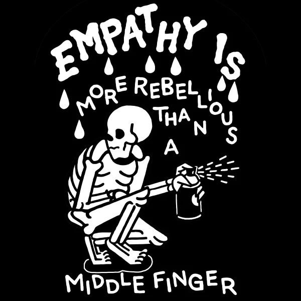 Sequined women's tops'Empathy is More Rebellious' Shirt