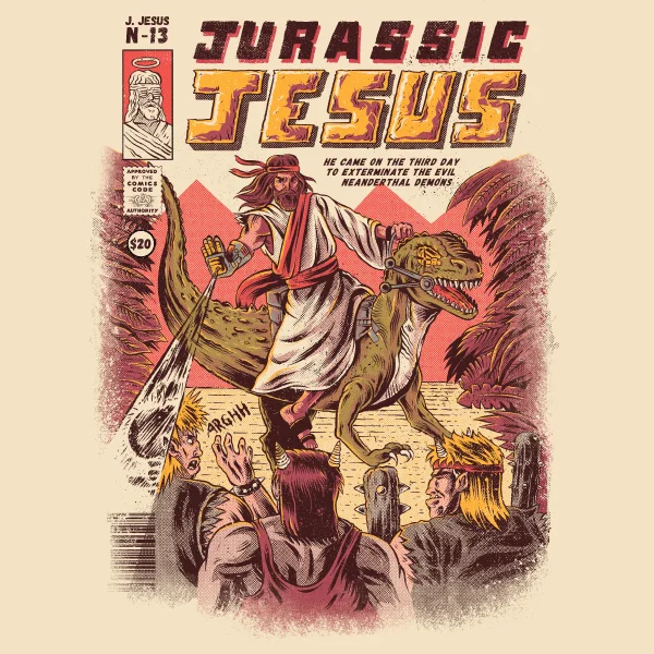 Summer women's tops'Jurassic Jesus' Shirt