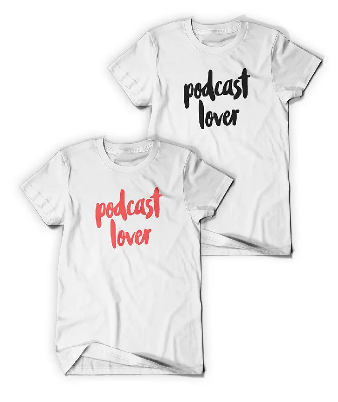 Coral women's topsPodcast Lover Shirt