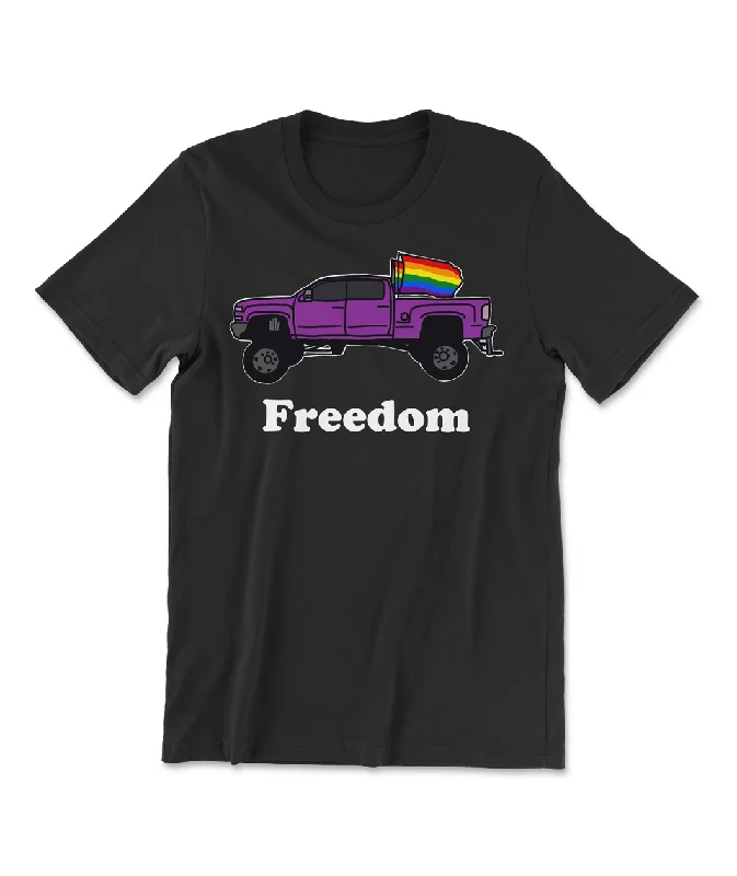 Asymmetric women's topsPride Truck ("Freedom") Shirt